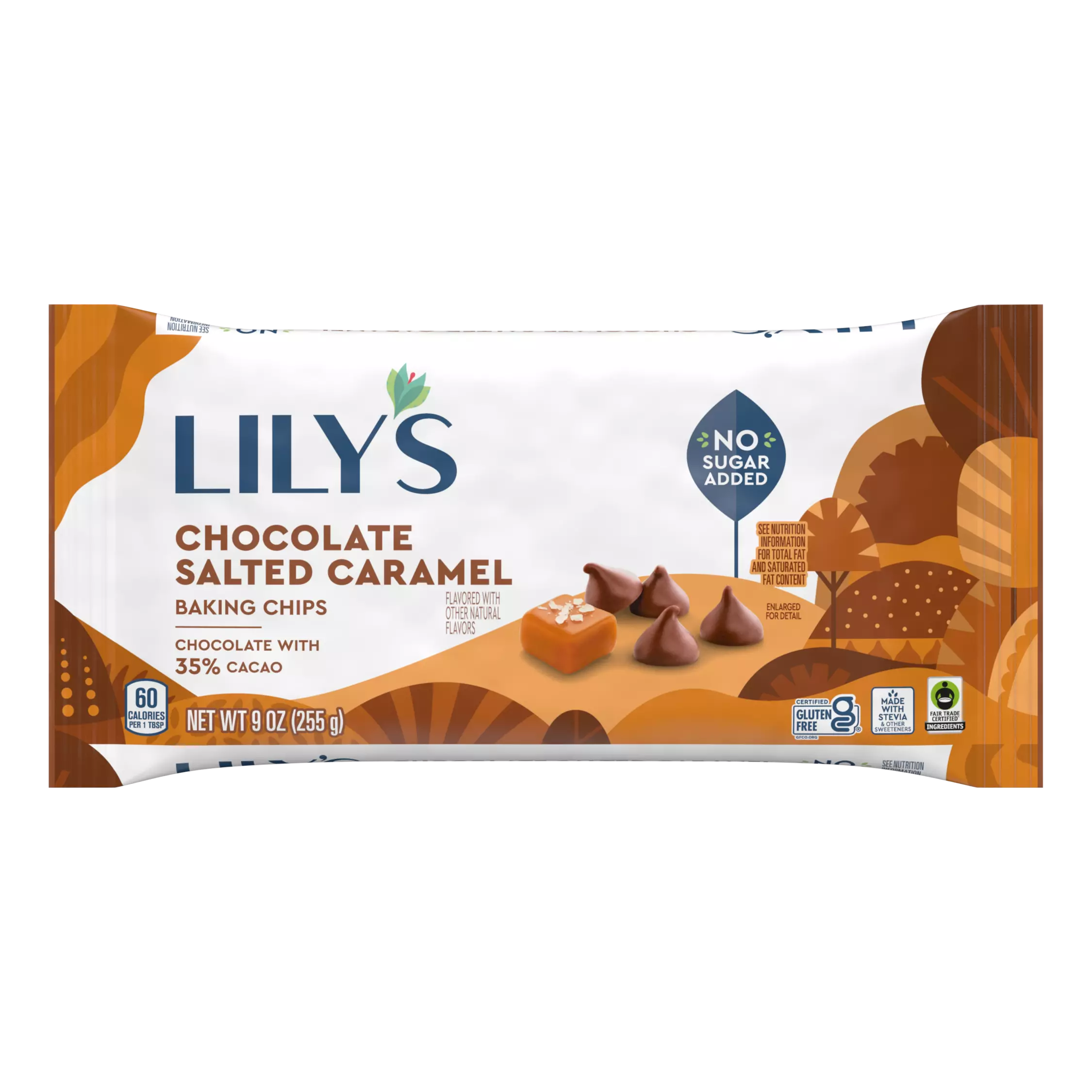 LILY'S Chocolate Salted Caramel Flavor Baking Chips - 9 Oz Bag