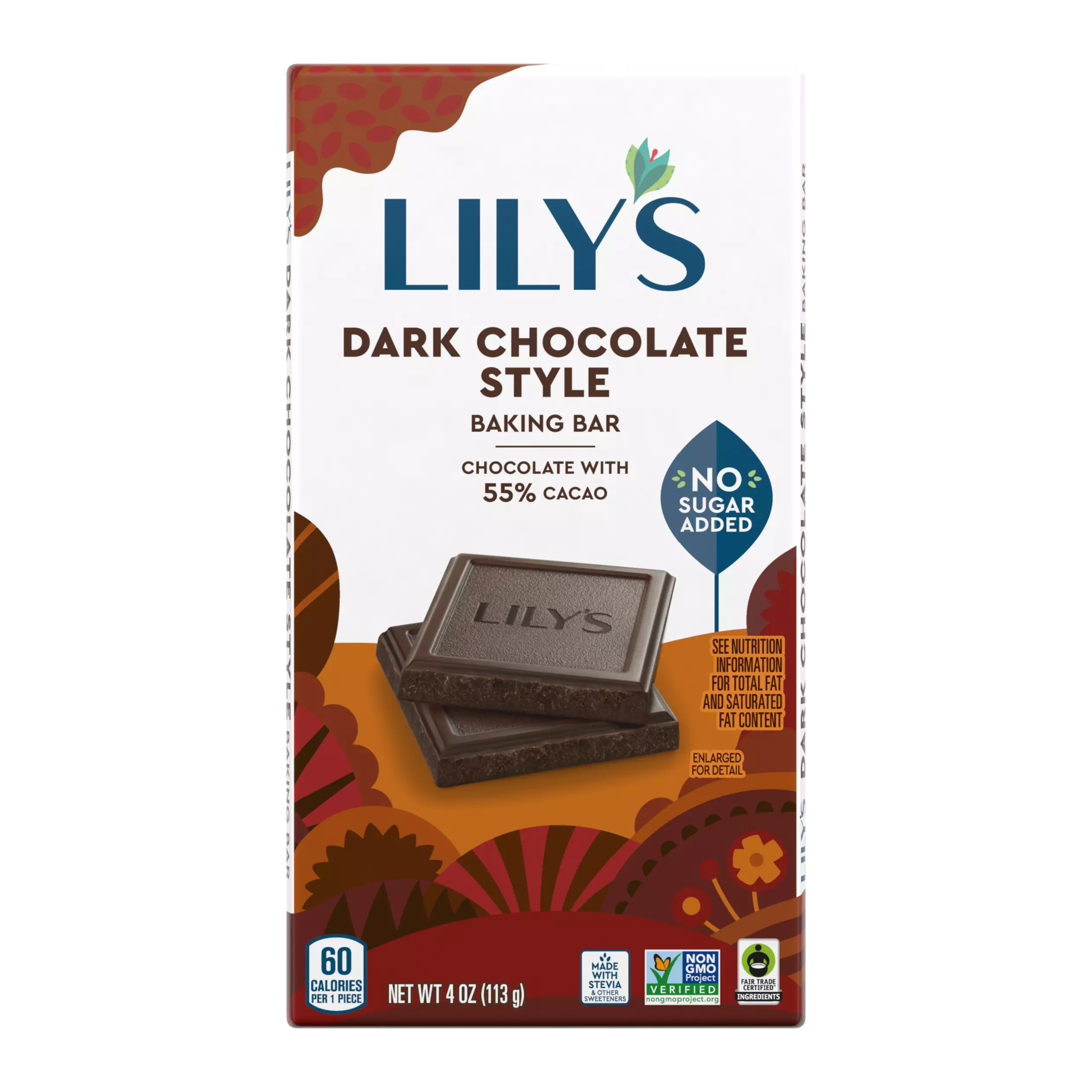 LILY'S Dark Chocolate Style Baking Bar -  4 oz