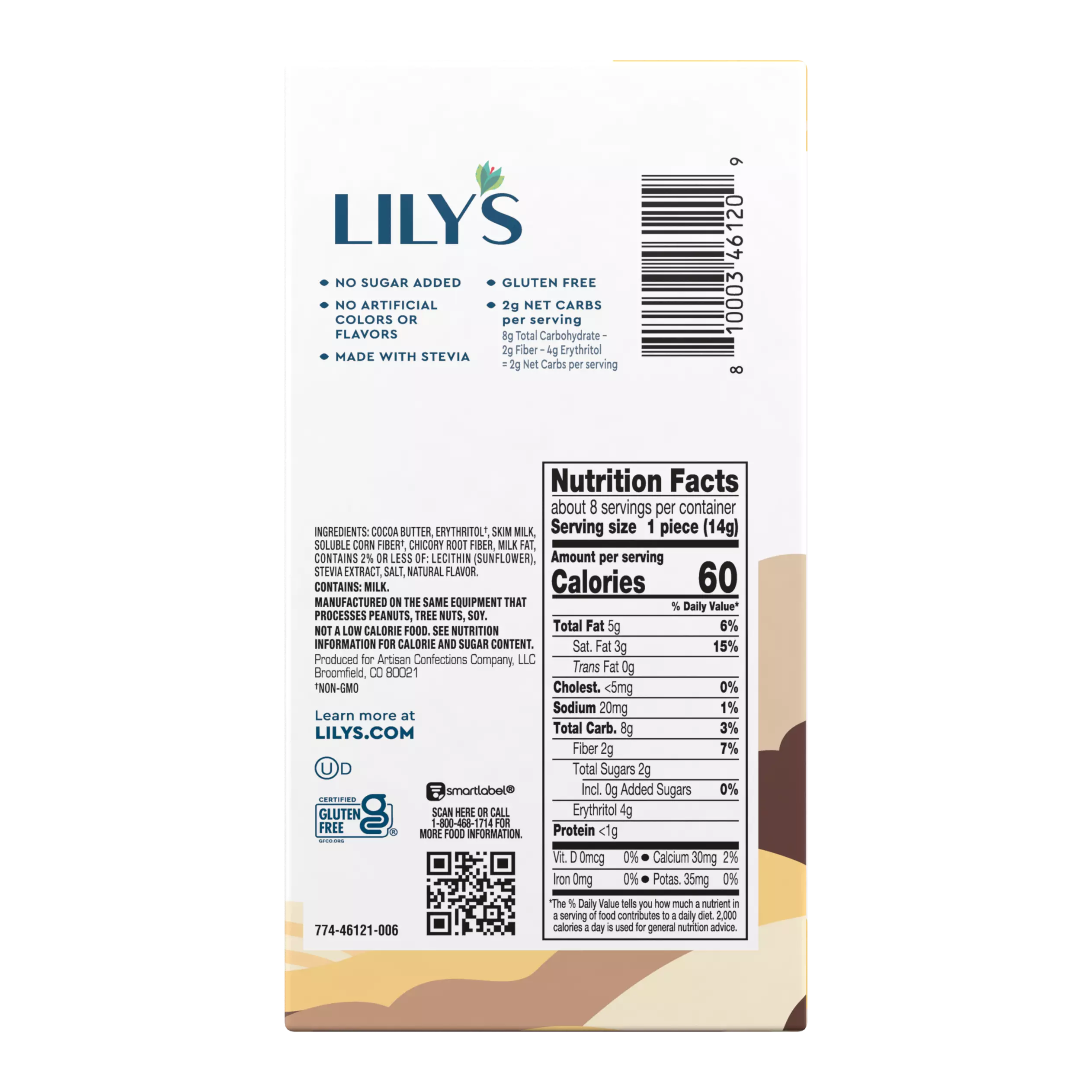 Alternative view of LILY'S White Chocolate Style Baking Bar - 4 Oz