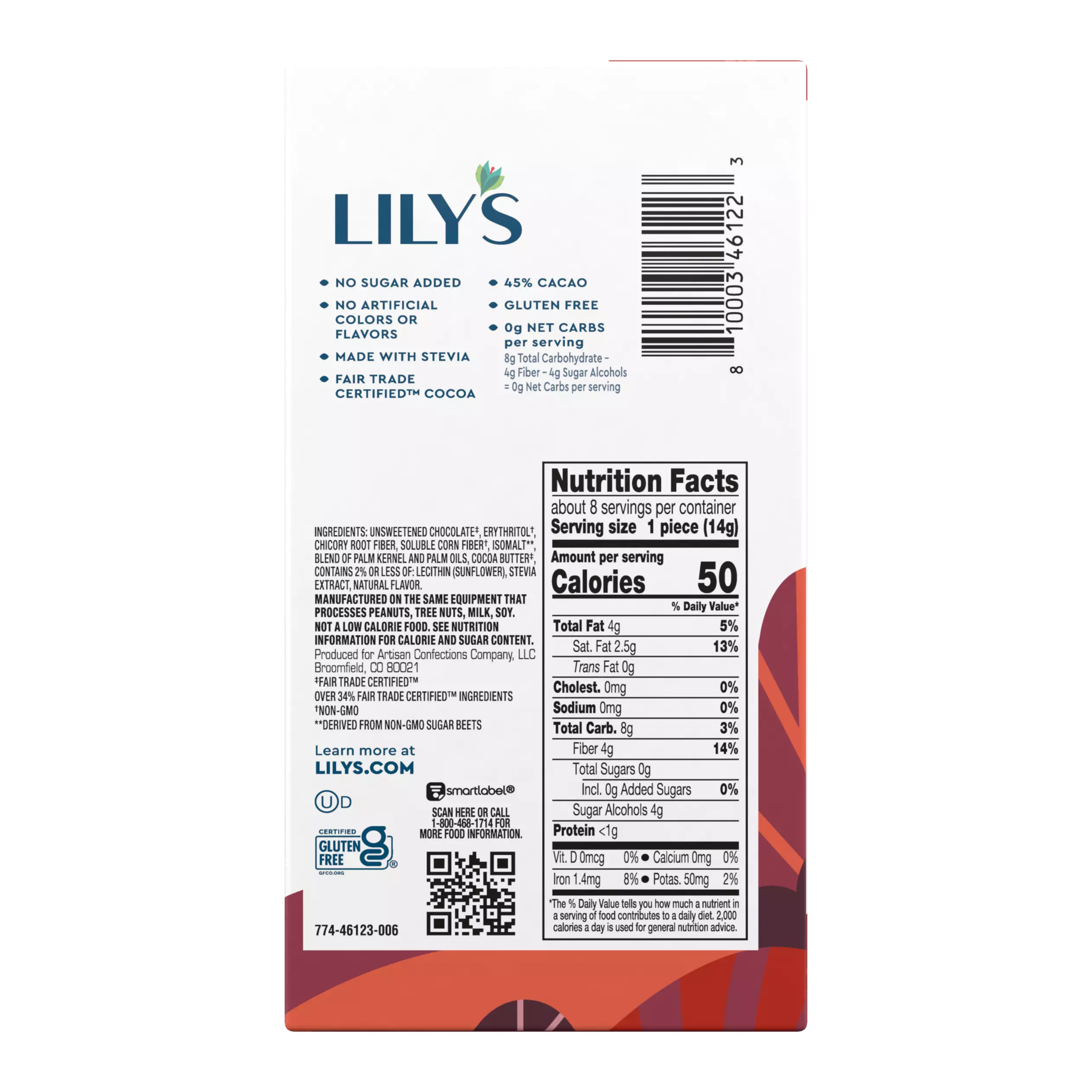 Alternative view of LILY'S Semi-Sweet Style Baking Bar - 4 Oz