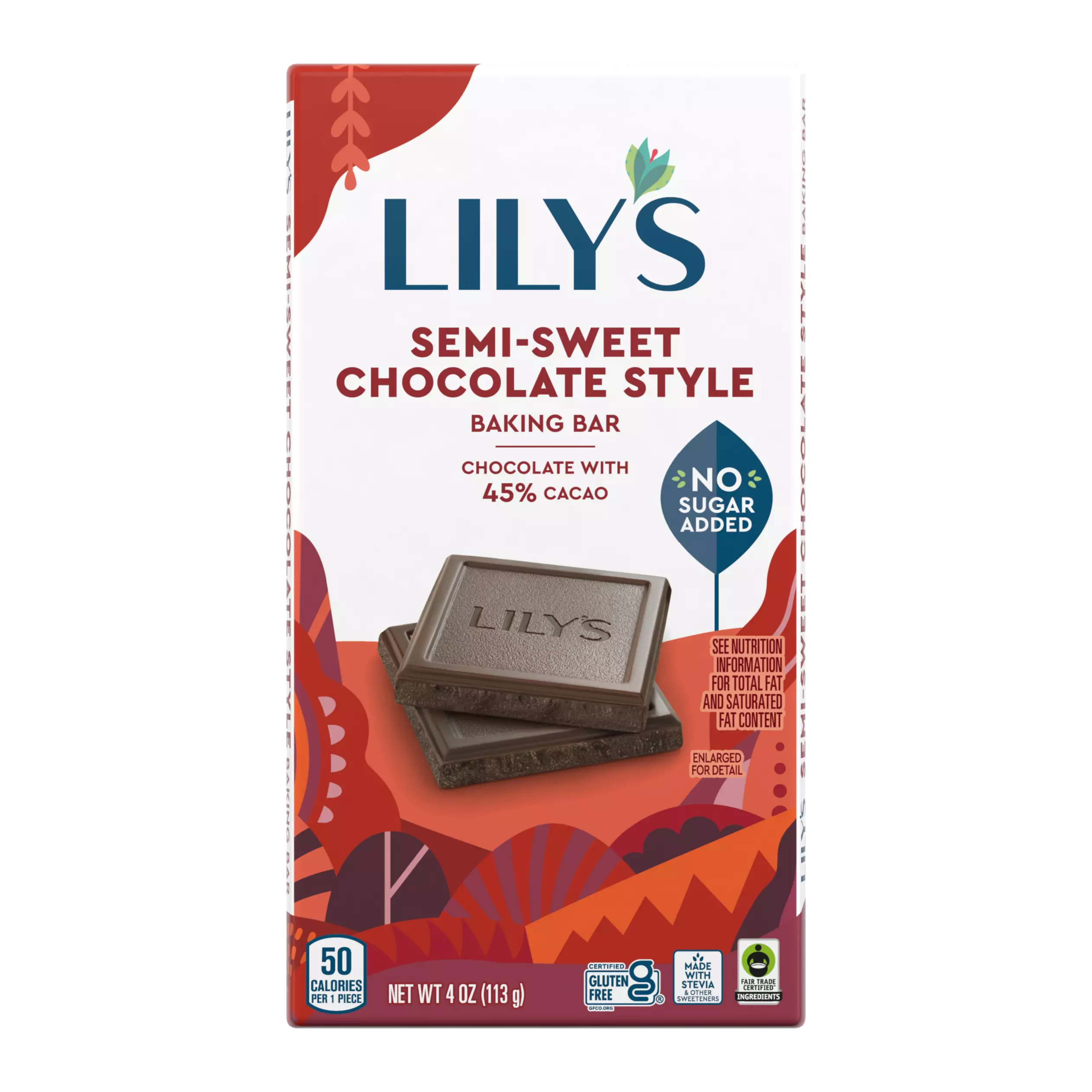 LILY'S Semi-Sweet Style Baking Bar - 4 Oz