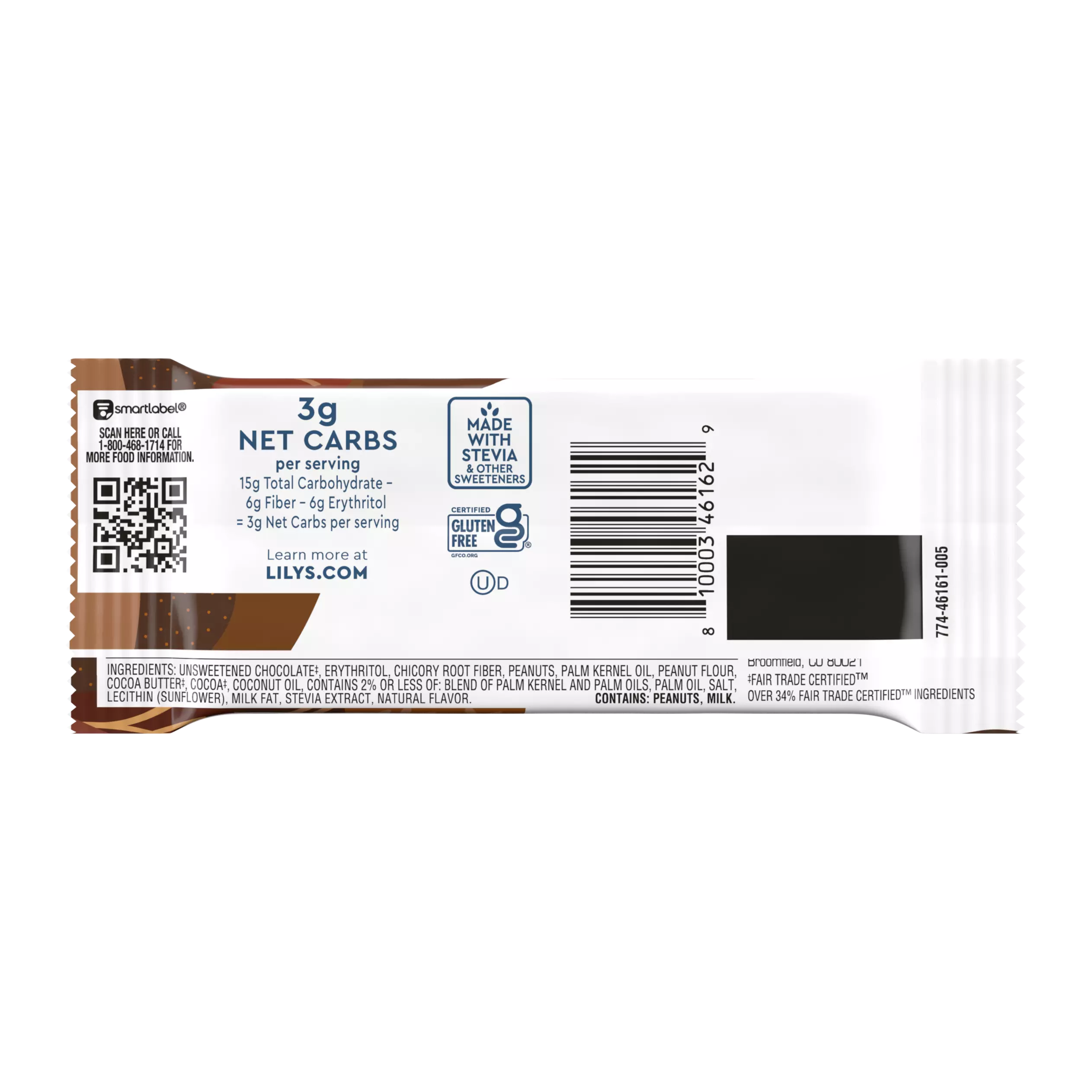 LILY'S Dark Chocolate Style Peanut Butter Cups - 1.25 Oz, 2 Pack