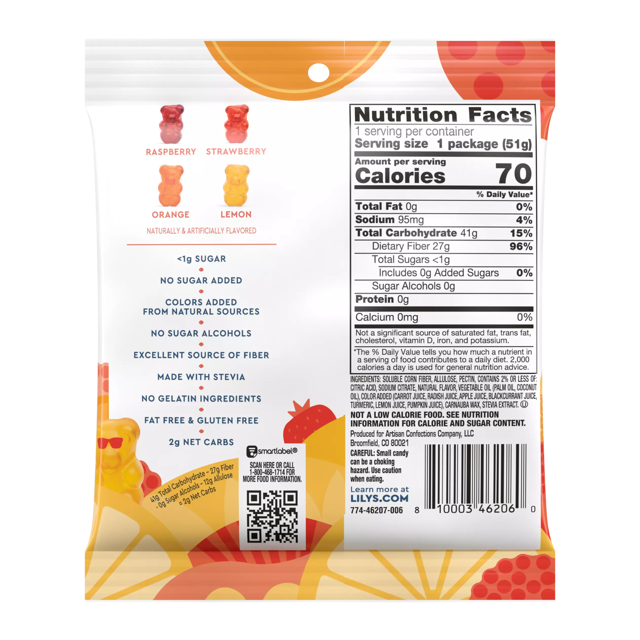 Alternative view of LILY'S Gummy Bears - 1.8 Oz Bag