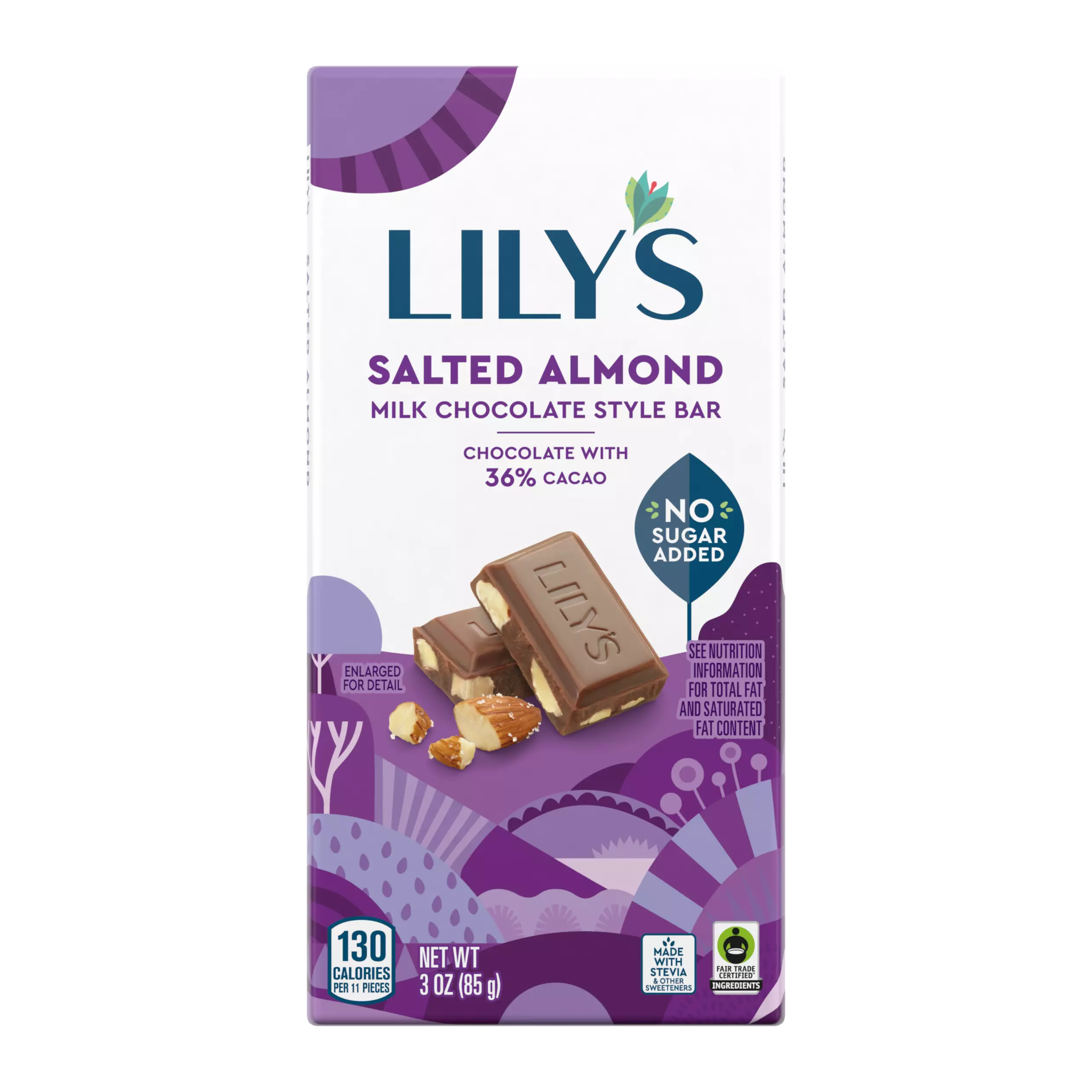 LILY'S Salted Almond Milk Chocolate Style Bar -  3 Oz