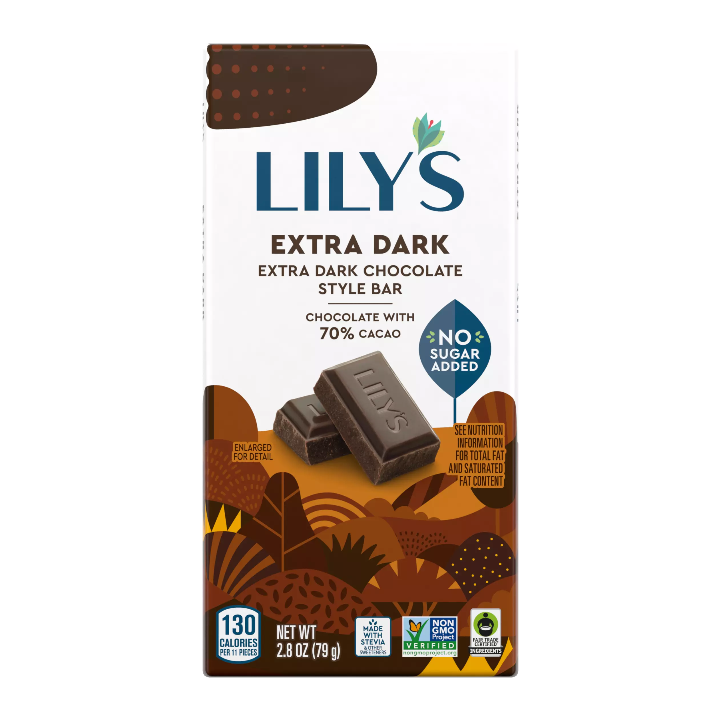 LILY'S Extra Dark Chocolate Style Bar - 2.8 Oz