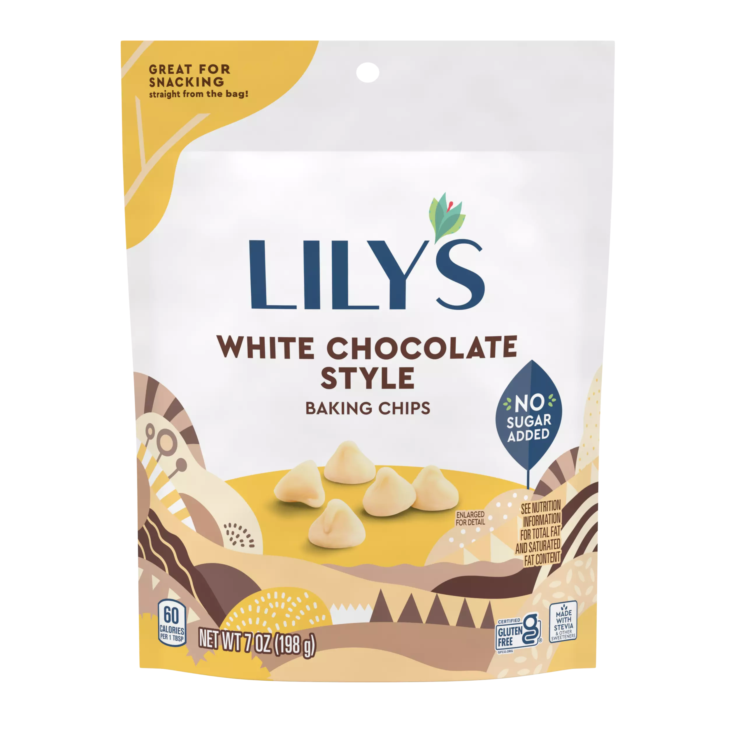 LILY'S White Chocolate Style Baking Chips - 7 Oz Pouch