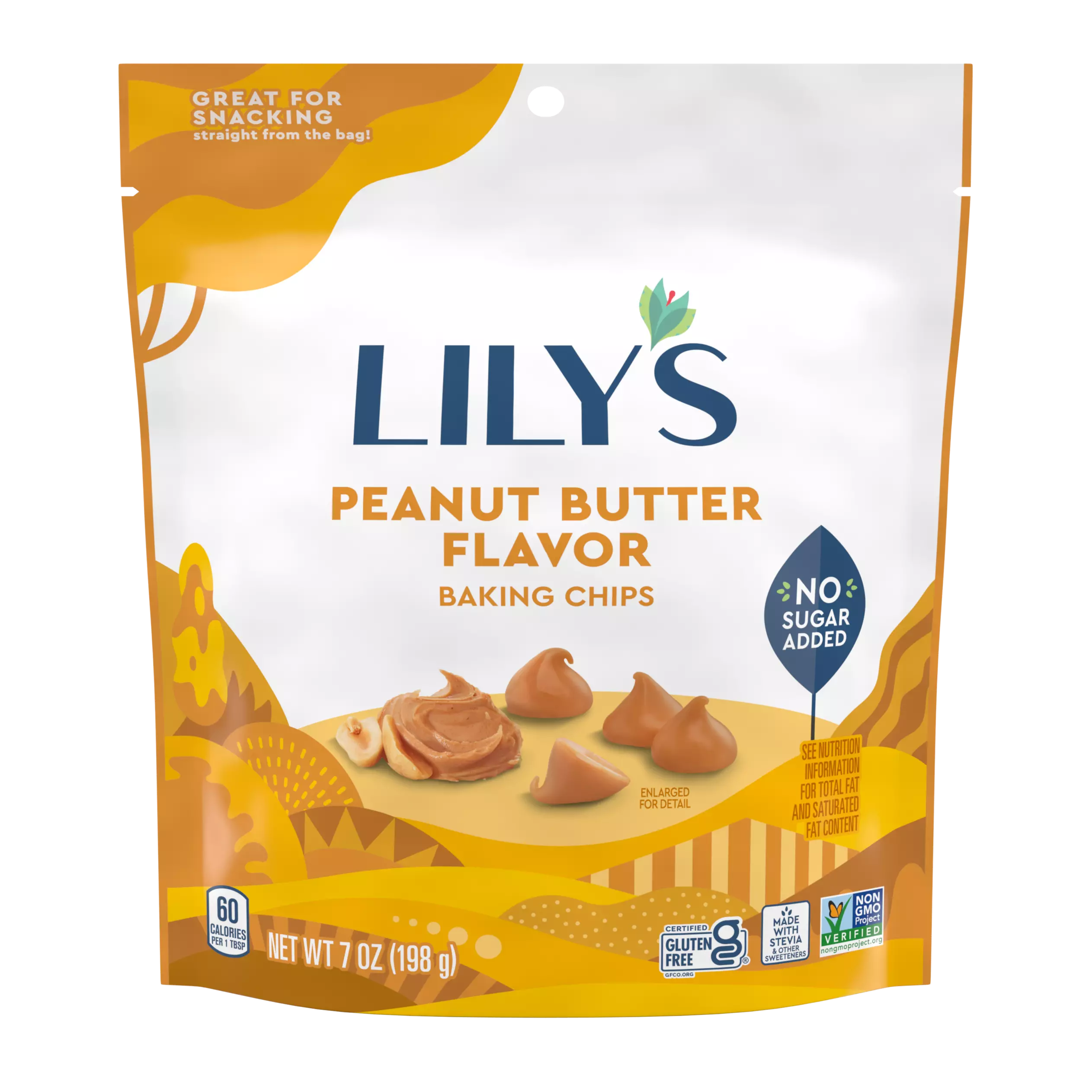 LILY'S Peanut Butter Flavor Baking Chips - 7 Oz Pouch